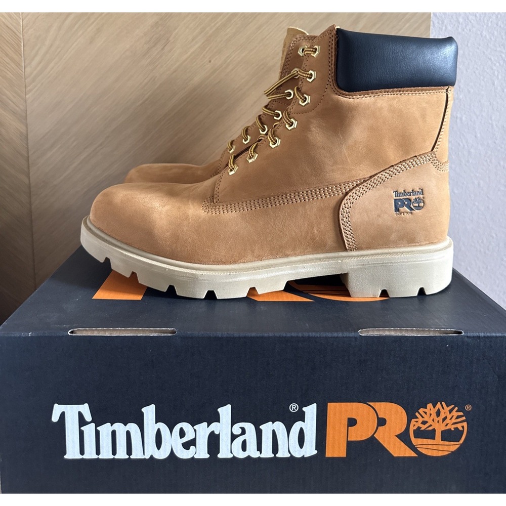 Timberland Pro Sawhorse 6" Soft Toe Boot Wheat Men Sz 13 TB1A223J 231